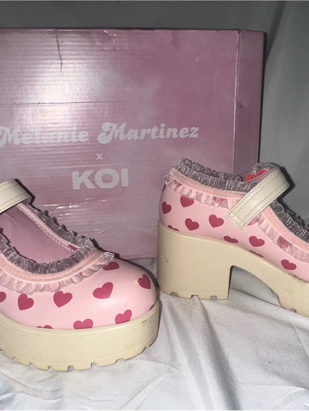 Melanie Martinez x KOI Tira Sweetheart Mary Jane Platform Shoes US 5